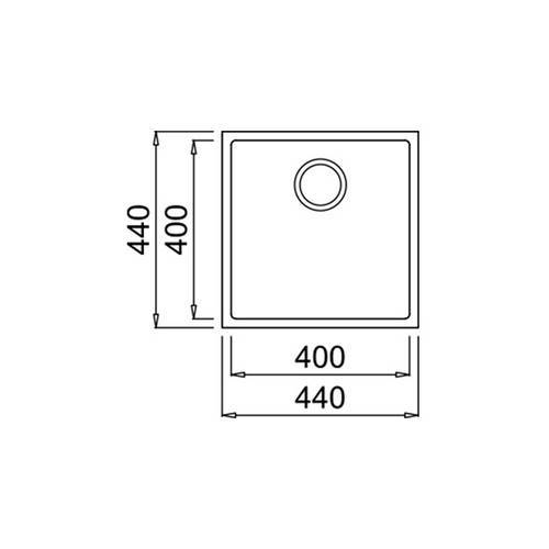 FREGADERO TEKA 115230025 SQUARE 40.40 TG31/2